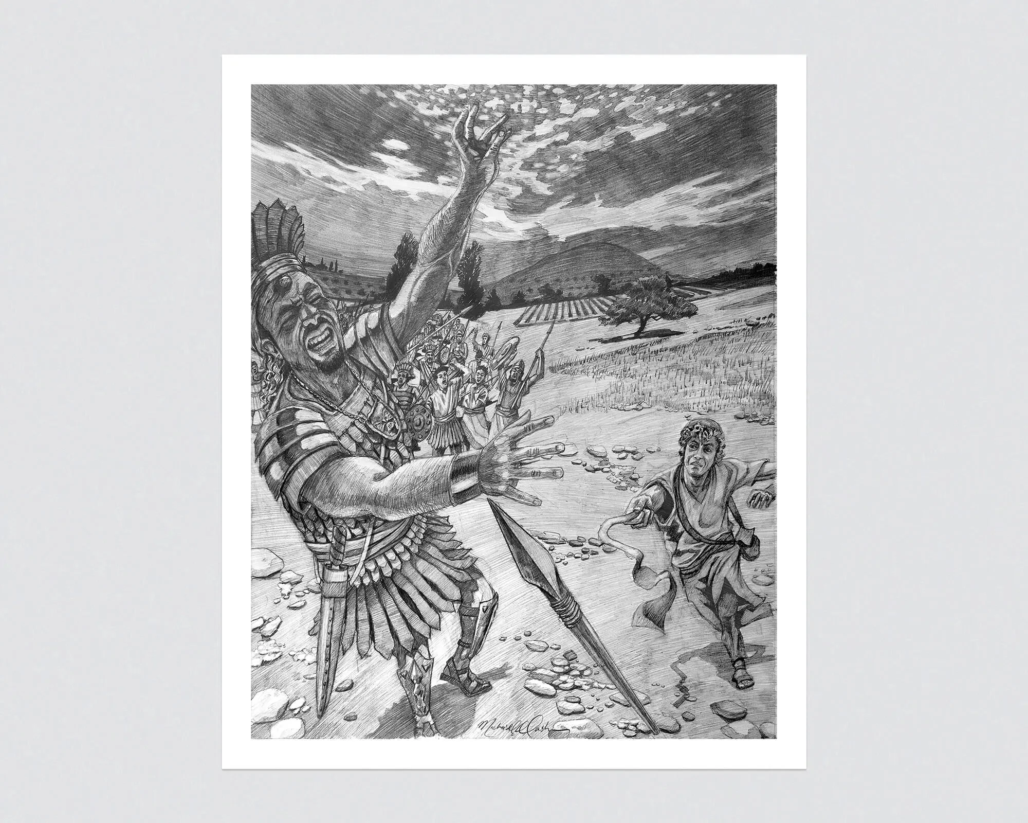David & Goliath - Giclée Art Print