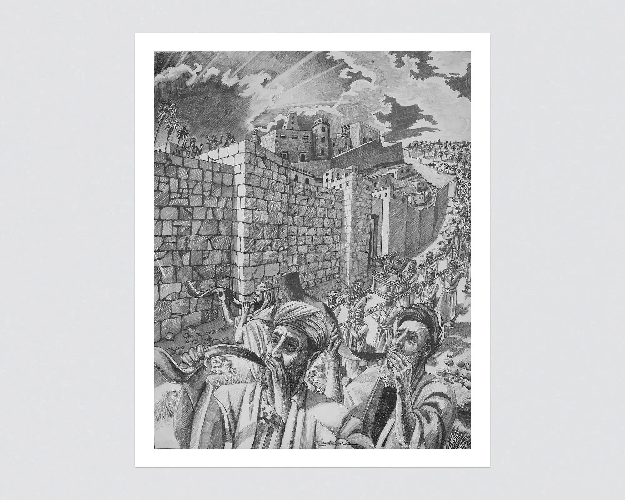 The March Around Jericho - Giclée Art Print